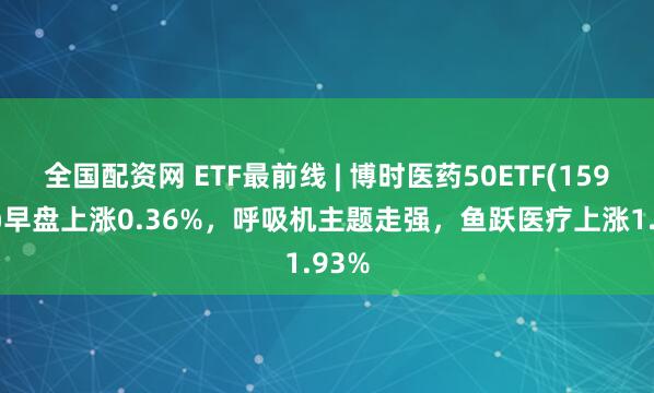全国配资网 ETF最前线 | 博时医药50ETF(159838)早盘上涨0.36%，呼吸机主题走强，鱼跃医疗上涨1.93%
